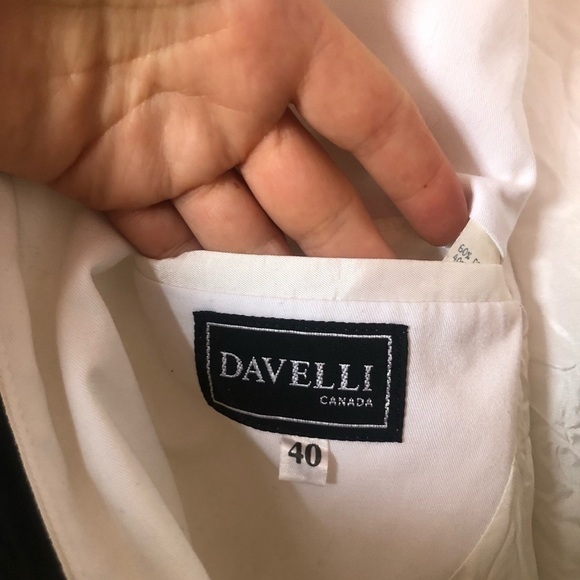 Vintage White Cotton Blend Loose Fit Blazer Large - Picture 7 of 9